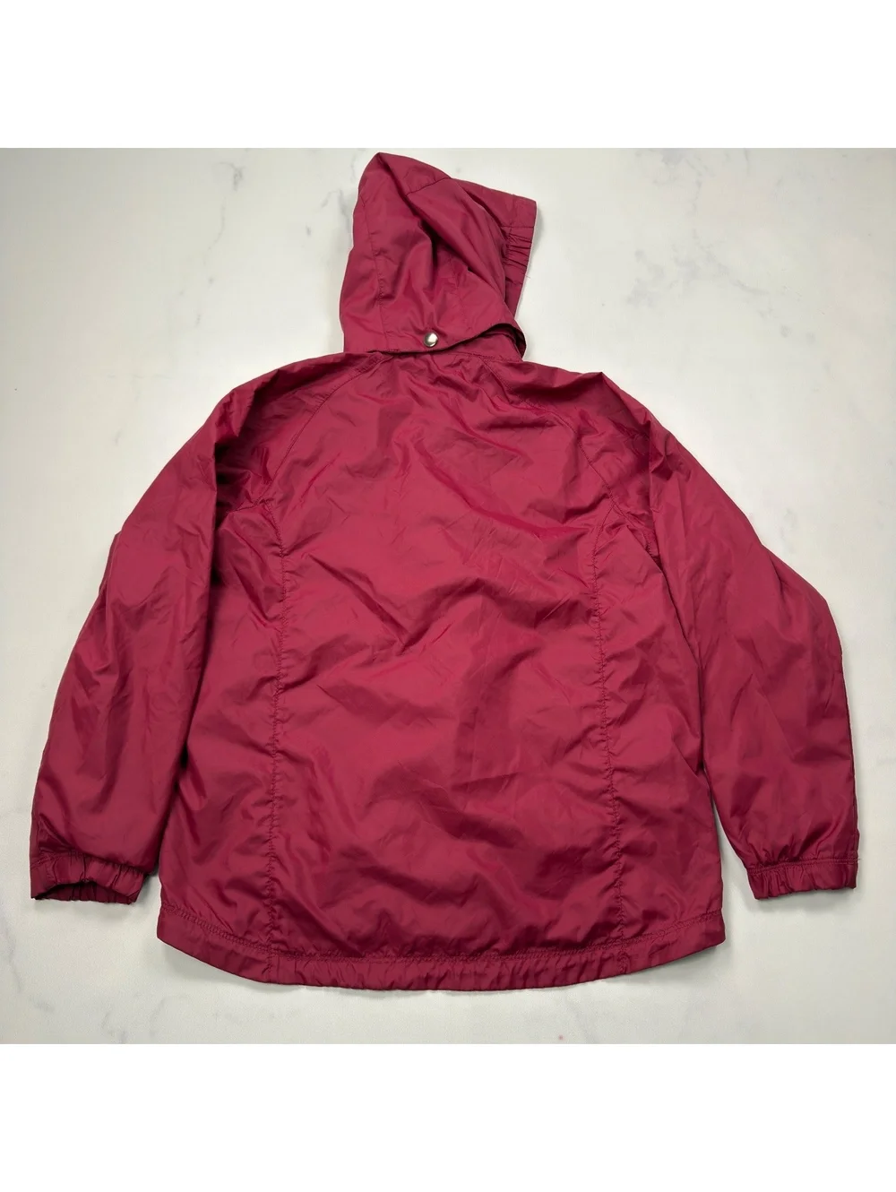 Nike Jacket Windbreaker Hooded Lightweight Maroon - Boys M